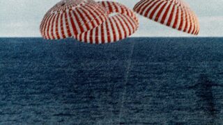 Apollo 13 Splashdown in the South Pacific Ocean