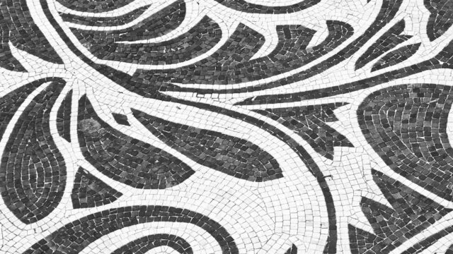 Free mosaic floral pattern image