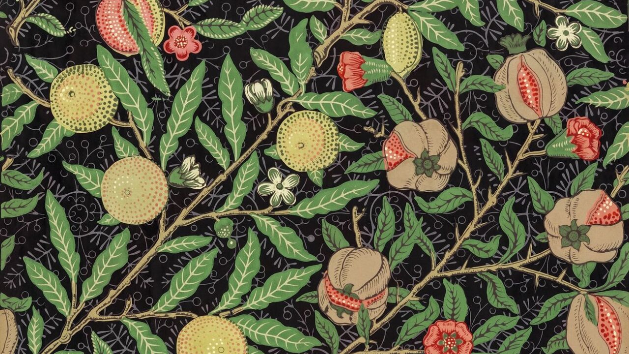 William Morris's Fruit pattern (1862)