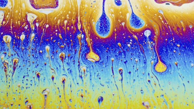 Rainbow abstract water drop texture